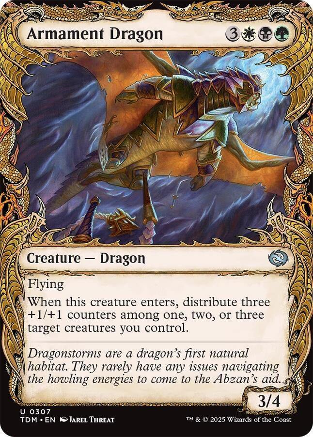 Image for Armament Dragon (Showcase) (307) (TDM) - Magic: The Gathering