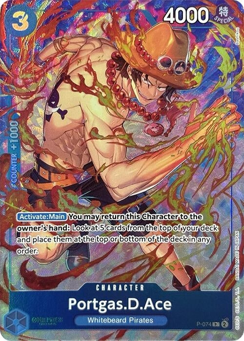 Image for Portgas.D.Ace (Premium Card Collection -Best Selection Vol. 3-) (P-074) (OP-PR) - One Piece Card Game