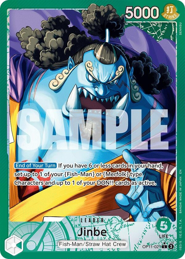 Image for Jinbe (021) (Alternate Art) (OP11-021) (OP11) - One Piece Card Game