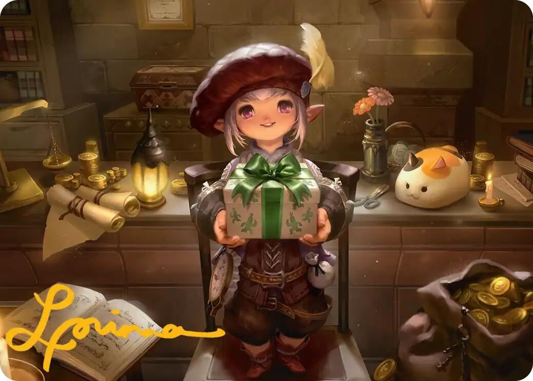 Tataru Taru Art Card (Gold-Stamped Signature) (25) (Art Series: FINAL FANTASY) (ASFIN)