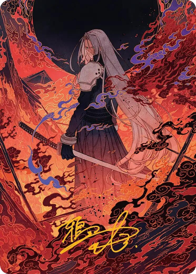Nibelheim Aflame Art Card (Gold-Stamped Signature) (35) (AAFIN)