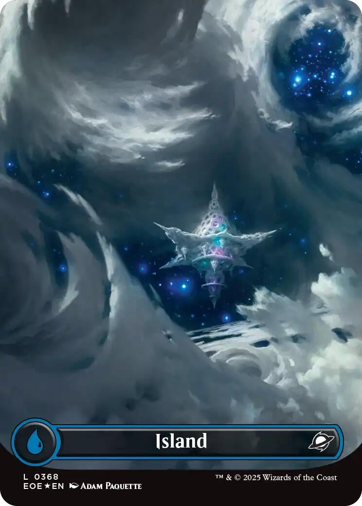 Island (0368) (Borderless) (Galaxy Foil) (368) (EOE)