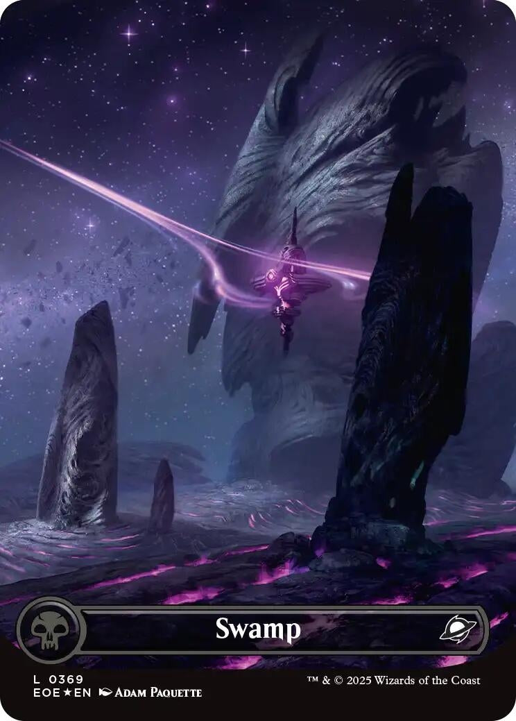 Swamp (0369) (Borderless) (Galaxy Foil) (369) (EOE)