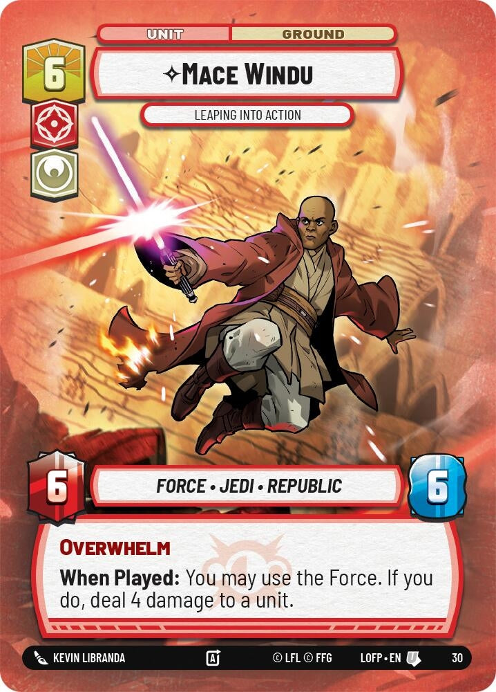 Mace Windu - Leaping into Action (30) (OPP)