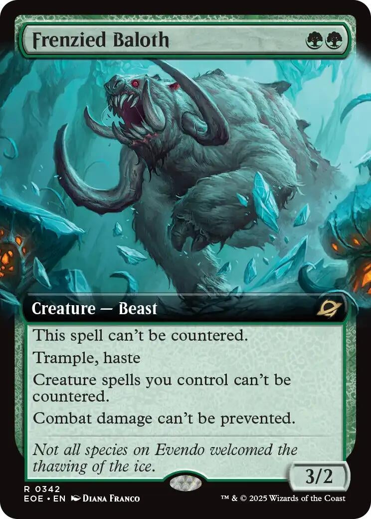 Frenzied Baloth (Extended Art) (342) (EOE)