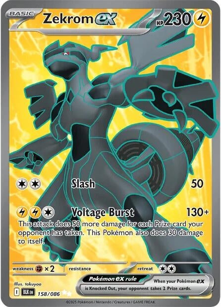 Zekrom ex (158/086) (SV: Black Bolt) (BLK)