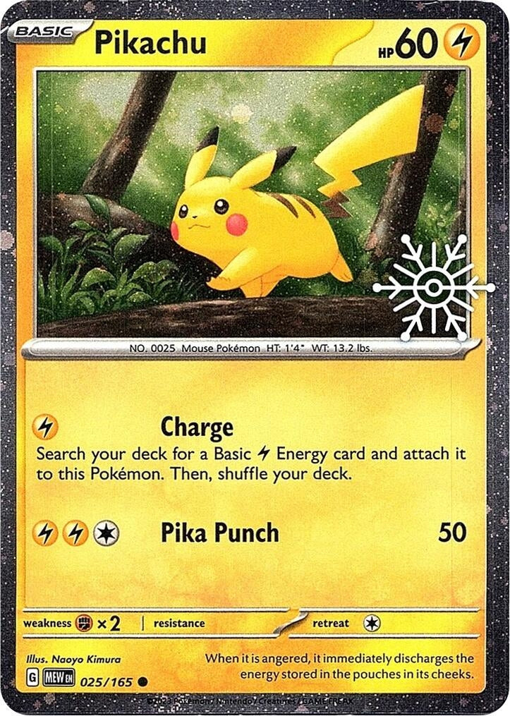 Pikachu - 025/165 (Holiday Calendar) (025/165) (MCAP)