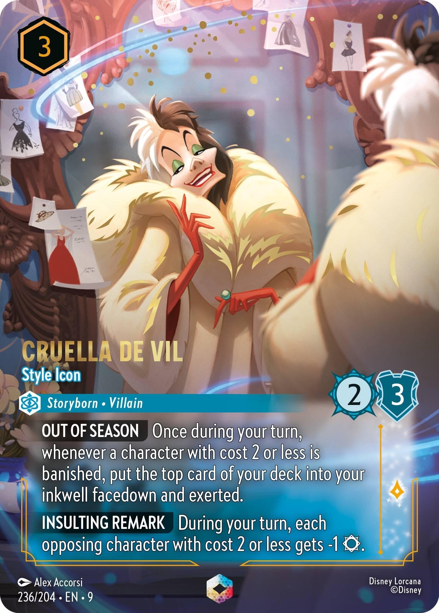 Cruella De Vil - Style Icon (Enchanted) (236/204) (Fabled) (9)