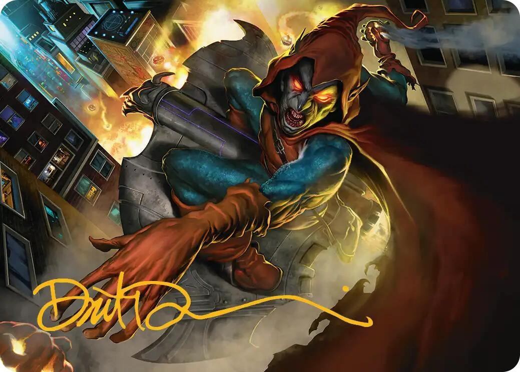 Hobgoblin, Mantled Marauder Art Card (Gold-Stamped Signature) (15) (Art Series: Marvel's Spider-Man) (ASSPM)