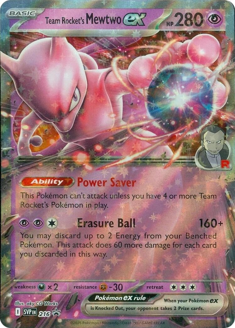 Team Rocket's Mewtwo ex - 216 (216) (SV: Scarlet & Violet Promo Cards) (SVP)