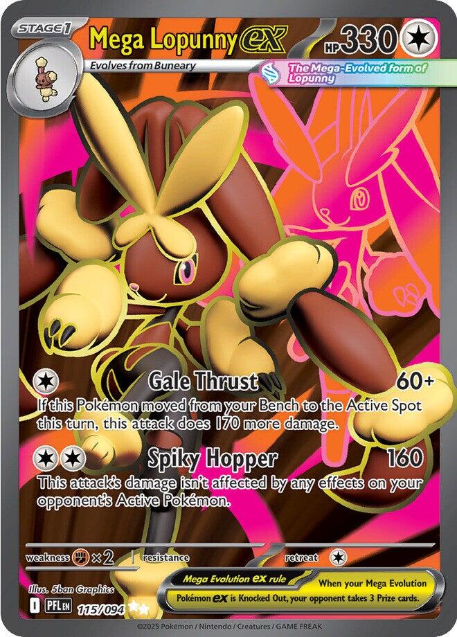 border hopper pokemon card Mega Lopunny ex - 115/094 - 115/094