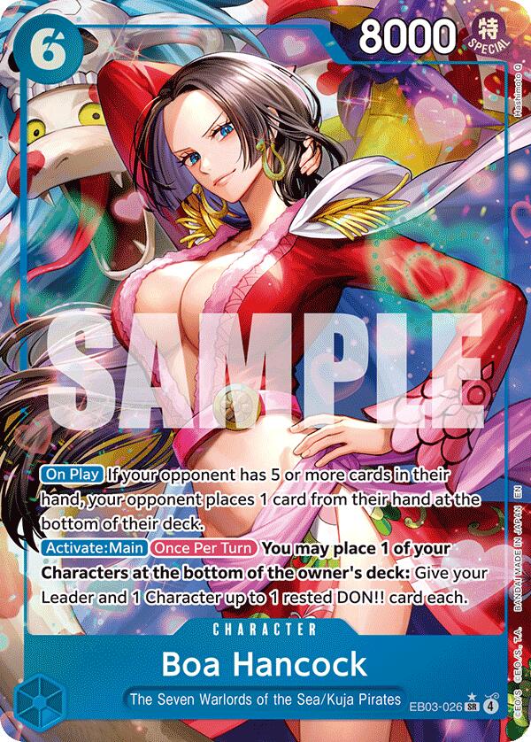 boa hancock one piece card game Boa Hancock (Alternate Art) - EB03-026
