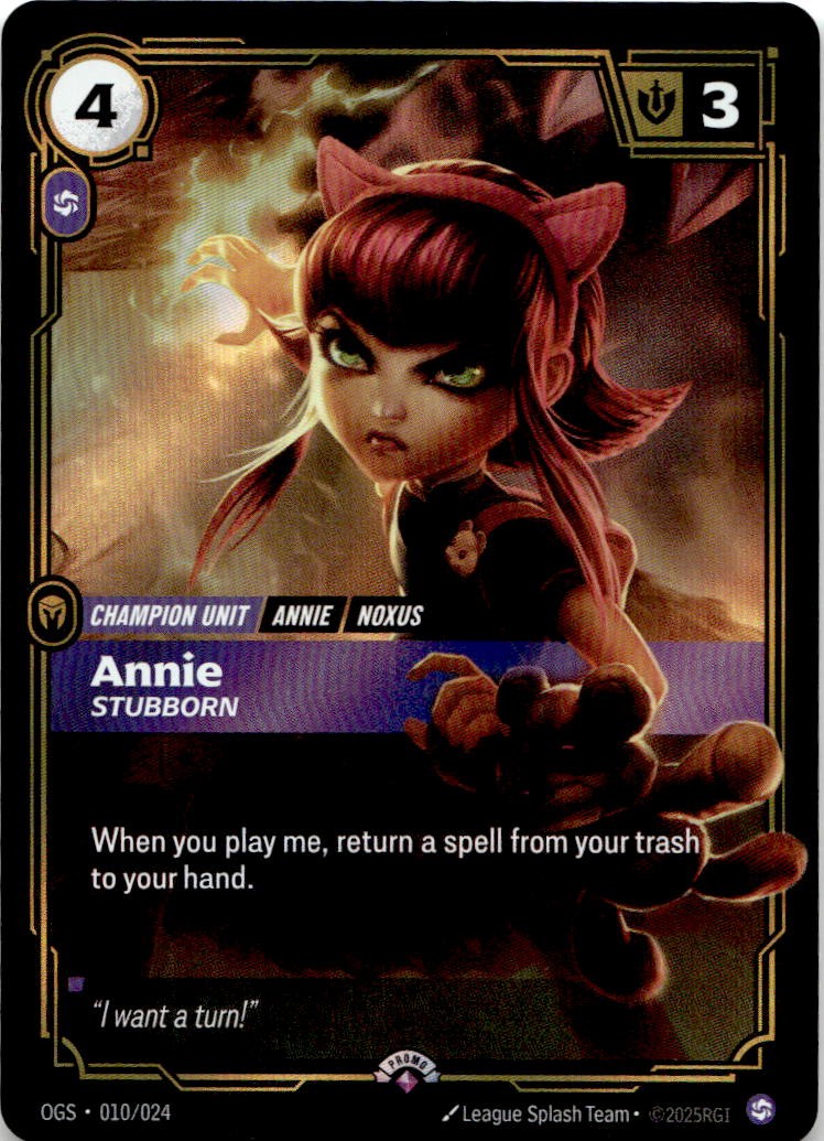 Annie, Stubborn