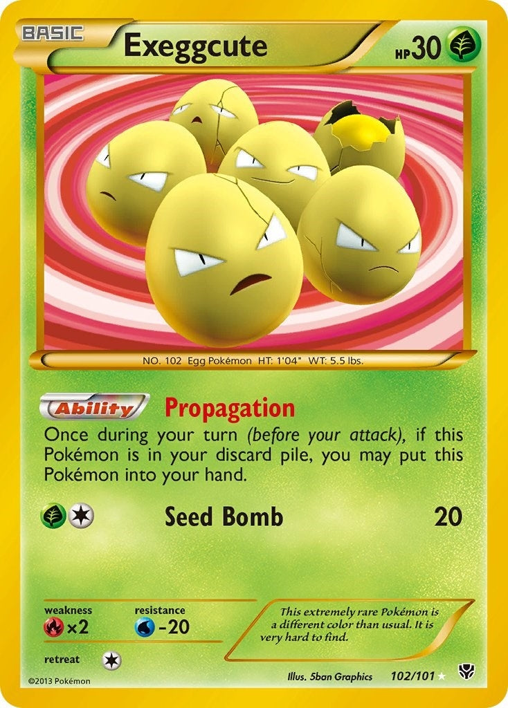 Image for Exeggcute (102 Secret Rare) (102) (PLB)