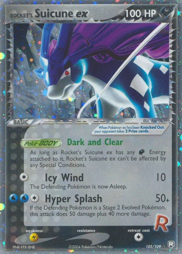 Image for Rocket's Suicune ex (105) (RR)
