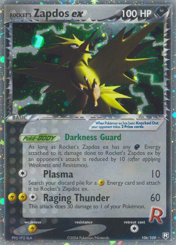 Image for Rocket's Zapdos ex (106) (RR)