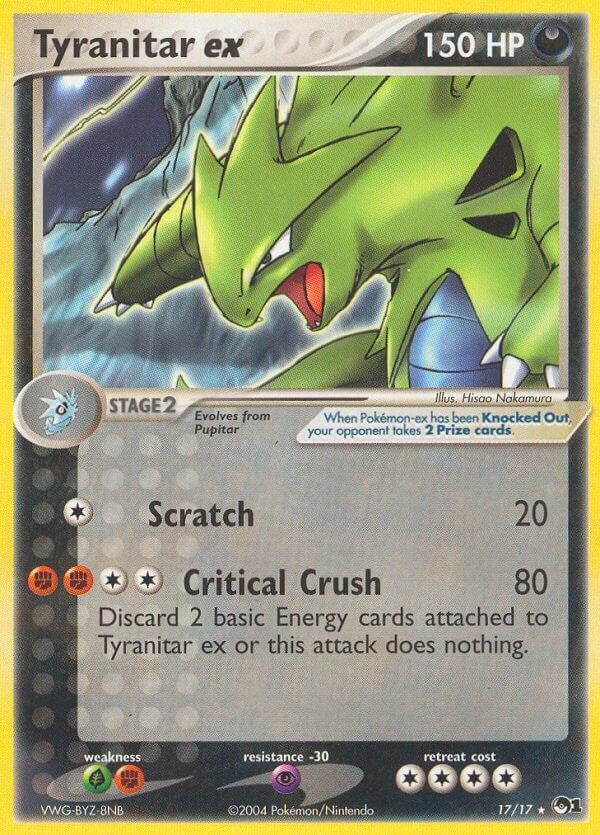 Image for Tyranitar ex (Holo) (17) (POP)