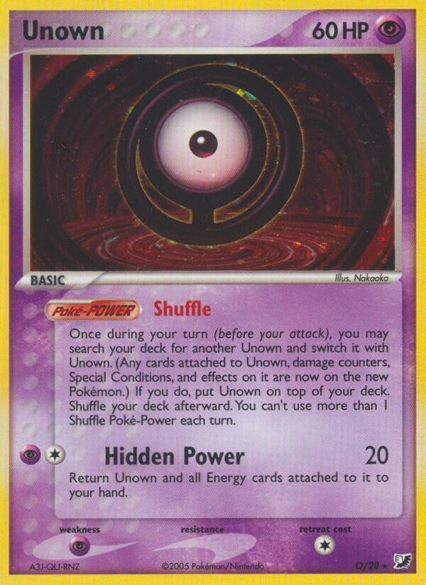 Image for Unown (O) (28) (UF)