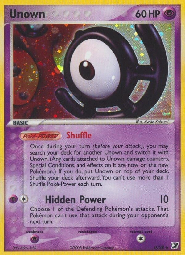 Image for Unown (U) (28) (UF)