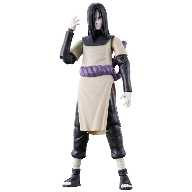 Anime Heroes NARUTO Orochimaru action figure in a dynamic pose, featuring detailed sculpting and a signature outfit.
