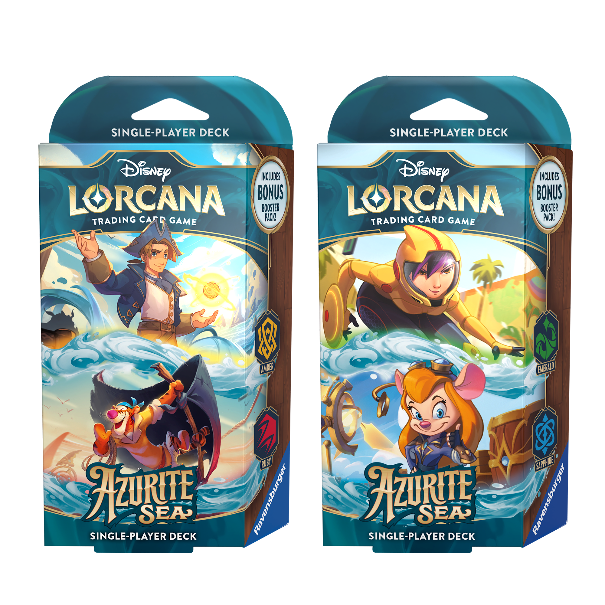 Disney Lorcana TCG: Azurite Sea - Starter Deck (Set of 2)