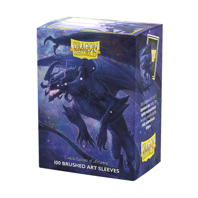 Dragon Shield "Signoir" Constellations art card sleeves featuring a dragon design, packaged in a 100-count box.