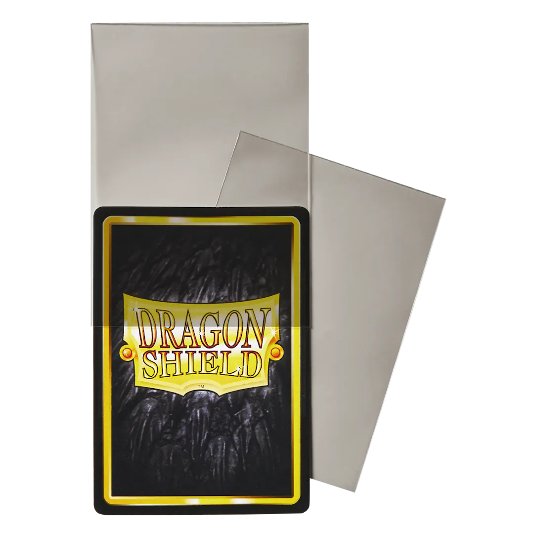 Dragon Shield Perfect Fit Inner Card Sleeves in Smoke color, featuring a pack of 100 sleeves for card protection.