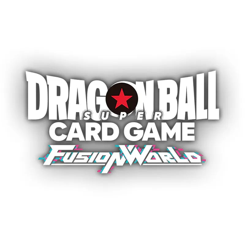 Dragon Ball Super TCG Fusion World Booster Box featuring vibrant logo and design elements for collectors and players.
