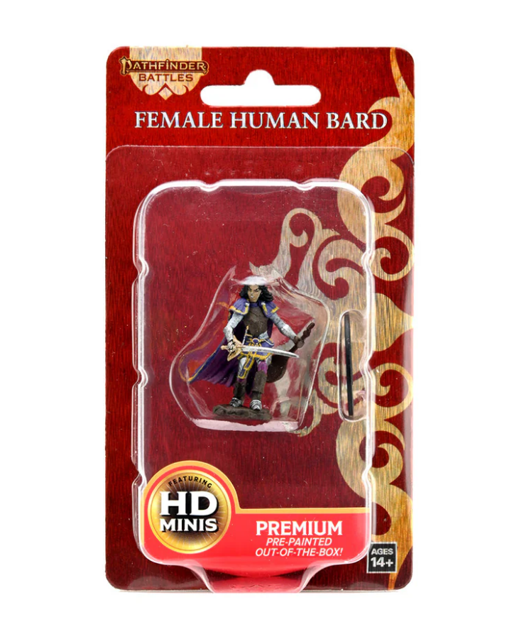 Pathfinder Battles: Premium Painted Figure - W03 Female Human Bard