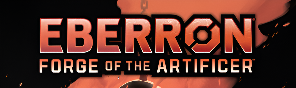 Alternate cover for Dungeons & Dragons Eberron: Forge of the Artificer, featuring bold title design and vibrant colors.