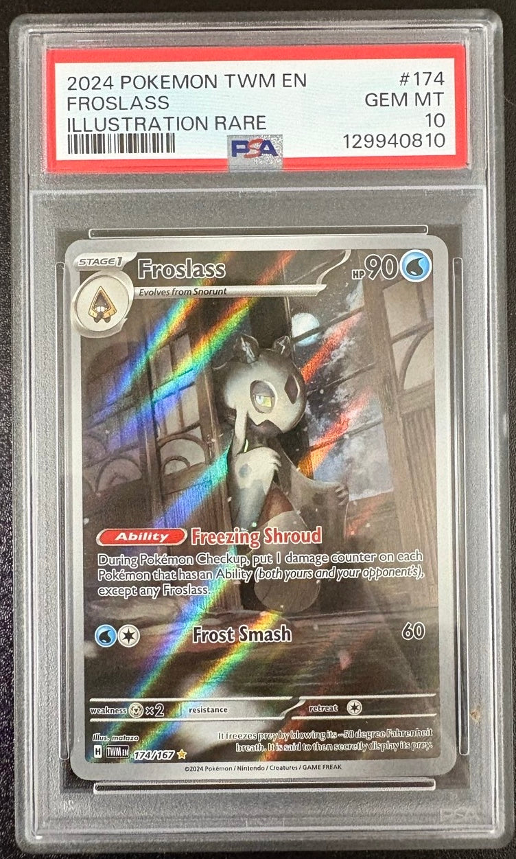 FROSLASS ILLUSTRATION RARE 2024 POKEMON TWM EN-TWILIGHT MASQUERADE PSA