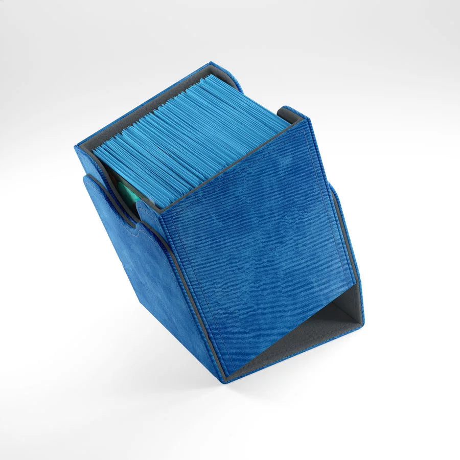 Blue Game Genic Deck Box Squire 100+ XL Convertible, designed to hold and protect trading cards securely.