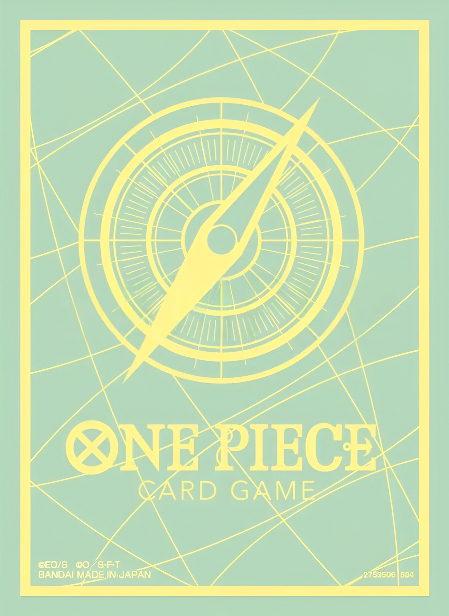 One Piece Card Game Official Sleeves: Assortment 9 - Green & Yellow (70-Pack)