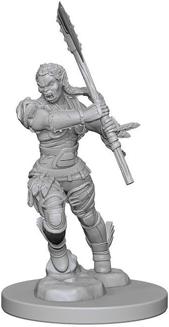 Pathfinder Deep Cuts Unpainted Miniatures: W01 Half-Orc Female Barbarian