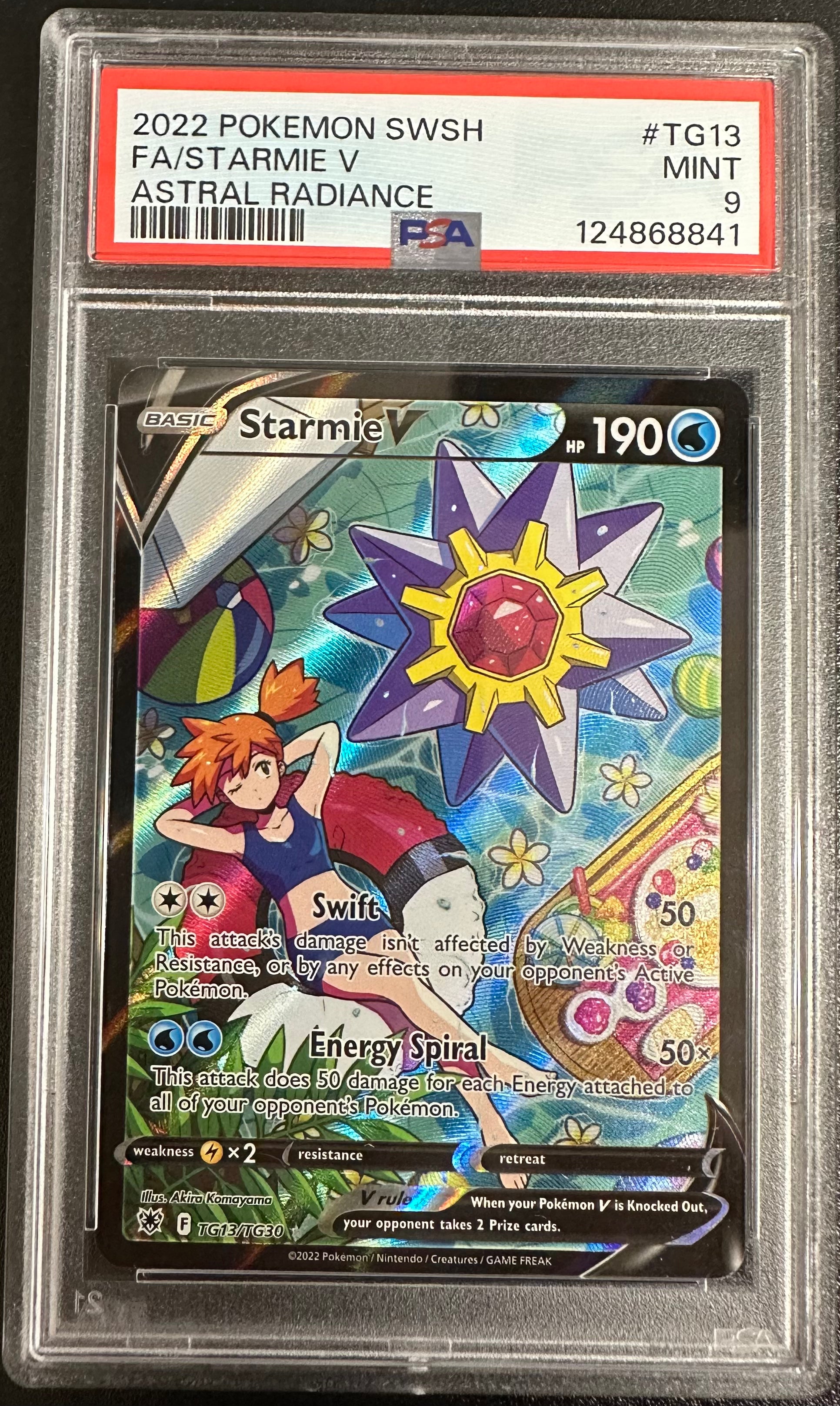 2022 Pokemon SWSH EN - ASTRAL RADIANCE - #1330 FA/STARMIE V MINT PSA 9