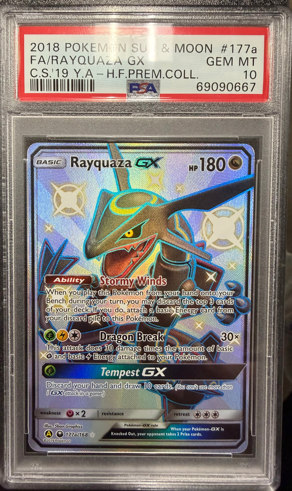 2018 Pokemon Sun & Moon FA/Rayquaza GX C.S'19 Y.A - H.F.Prem.Coll