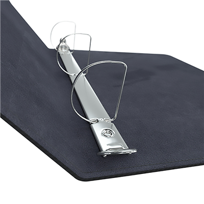 Gamegenic Prime Ring-Binder in black, featuring a silver metal ring mechanism for secure document storage.