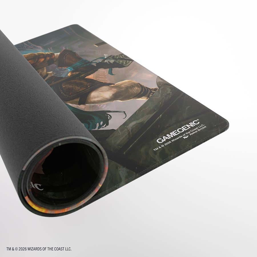 Magic: The Gathering | Reality Fracture Shiny Playmat - Ajani Path Vengeance Ajani Counterattack