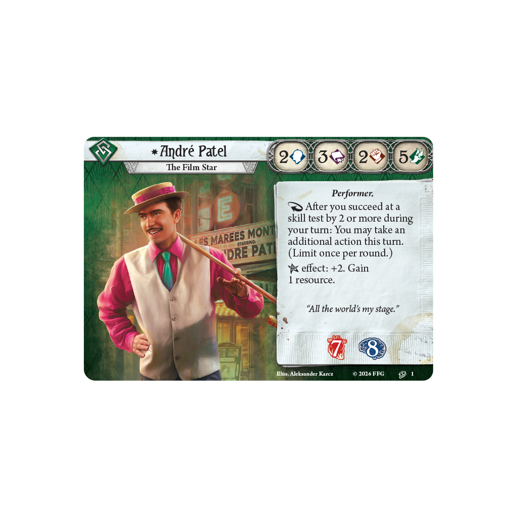 Arkham Horror LCG: Andre Patel Investigator Deck