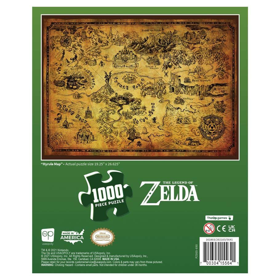 Puzzle: Zelda Hyrule Map 1000 Piece