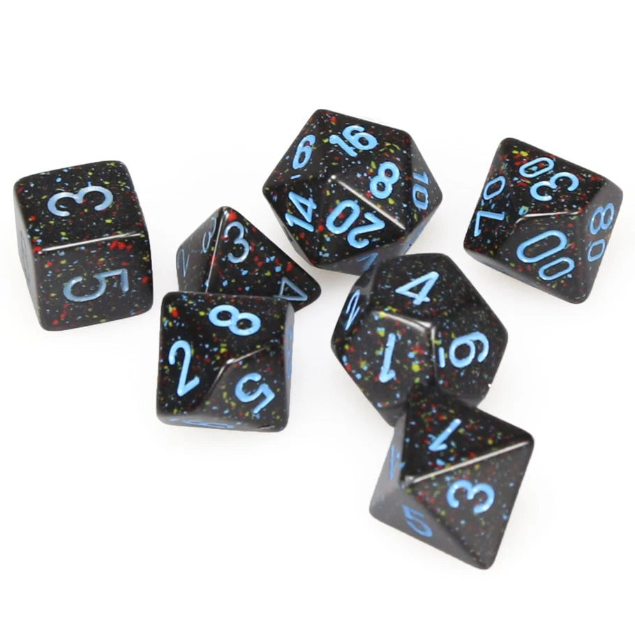Chessex: 7-Set Cube Speckled Blue Stars