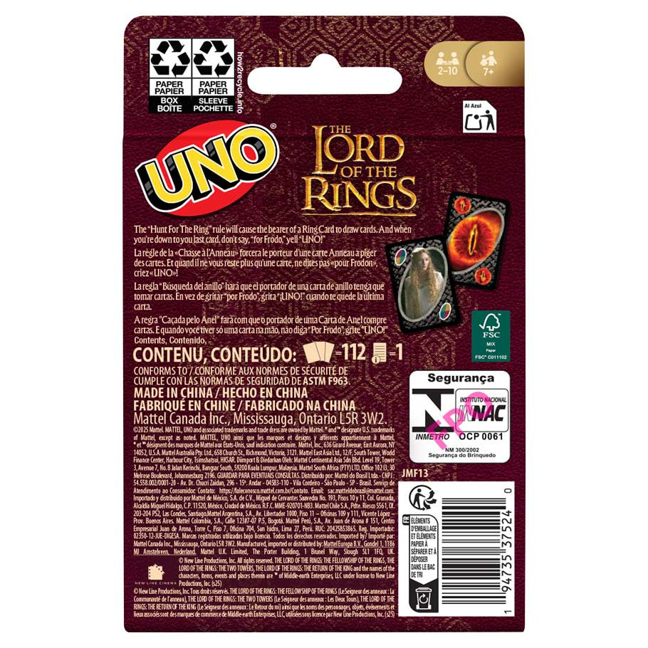 UNO: The Lord of the Rings