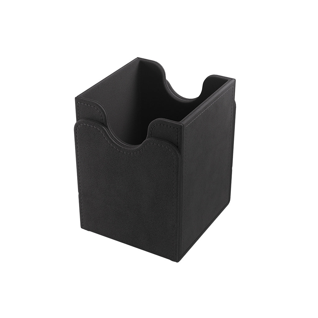 Gamegenic Deck Box Squire 100+ XL in black, designed for storing and protecting trading cards with a sleek, minimalist look.