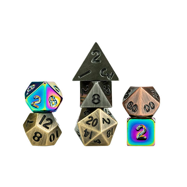 Fanroll: Mystery Misfit - Mini Metal Polyhedral Dice Set