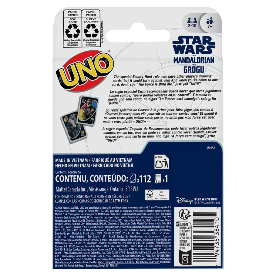 UNO: Star Wars - Mandalorian & Grogu