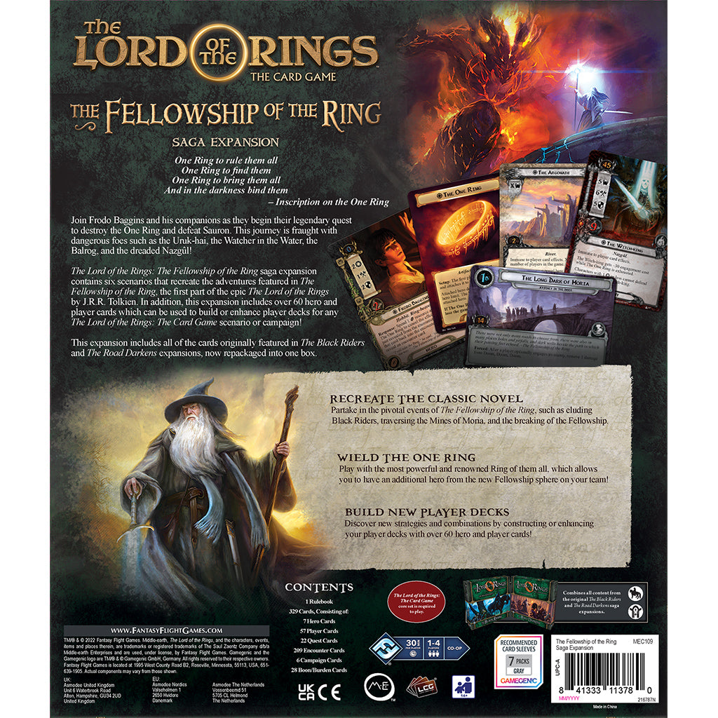 The Lord of the Rings LCG: The Fellowship of the Ring - Saga Expansion
