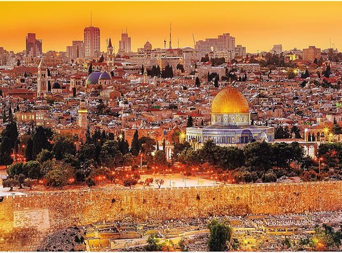 The Roofs of Jerusalem 3000 Piece (Trefl Red) Puzzle