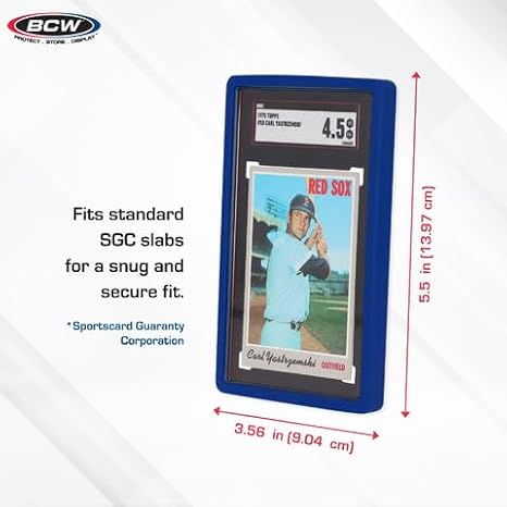 BCW: Graded Slab Bumper - SGC Card Blue (6CT)