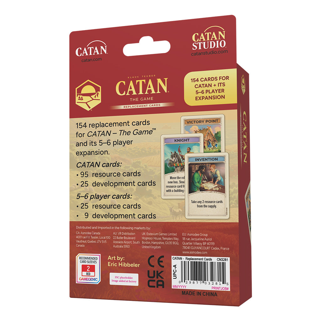 Catan: Base Game Replacement Cards