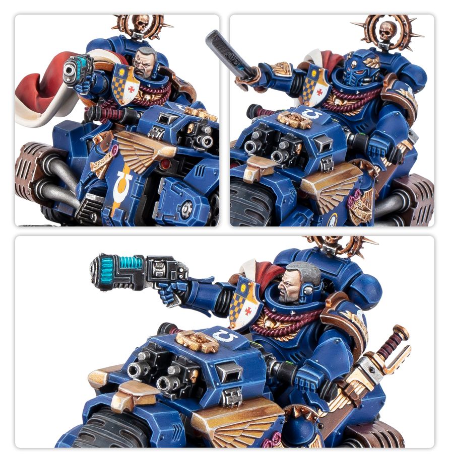 Warhammer 40K: Space Marines - Captain on Bike